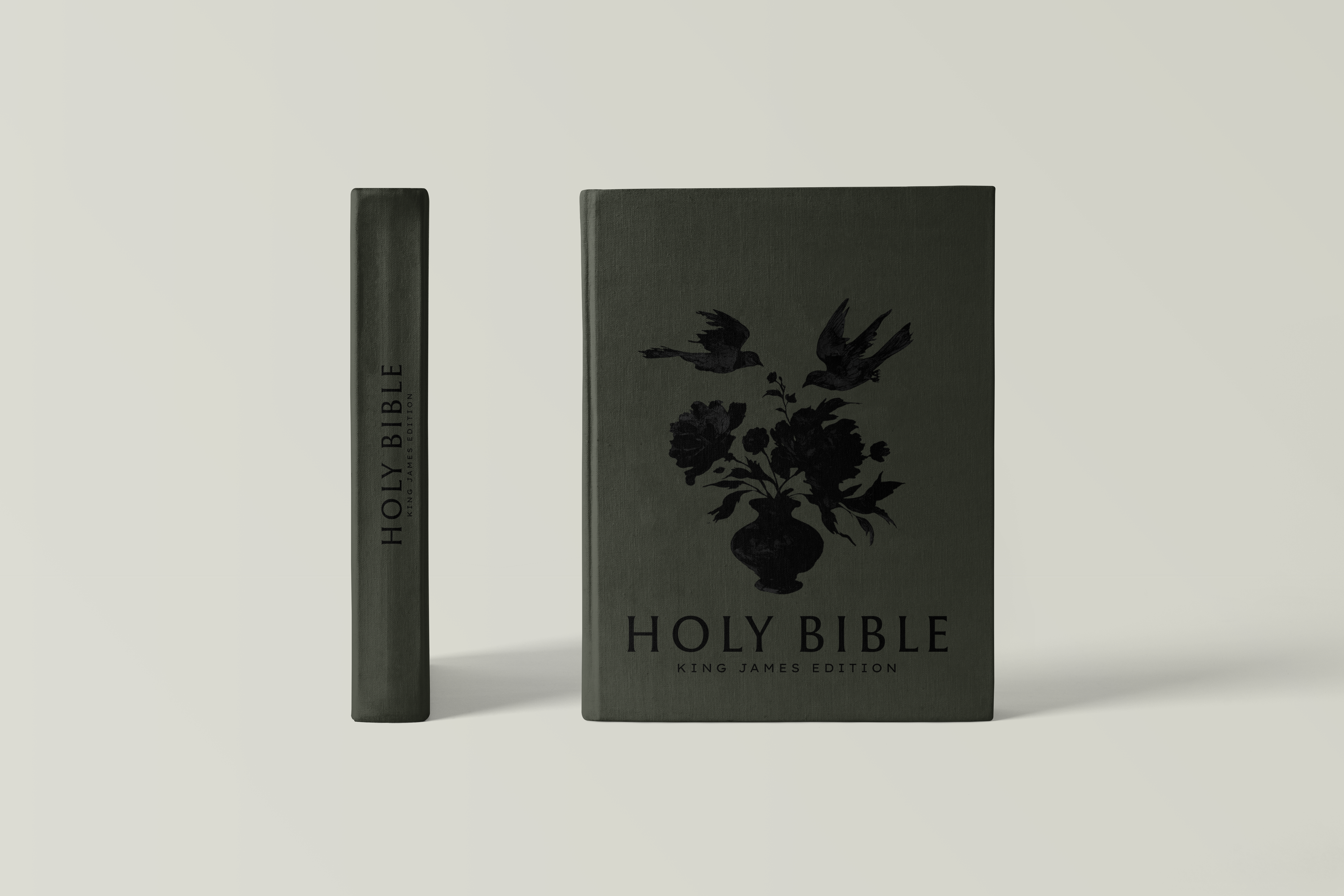 KJV Bible | Botanical | Green & Black